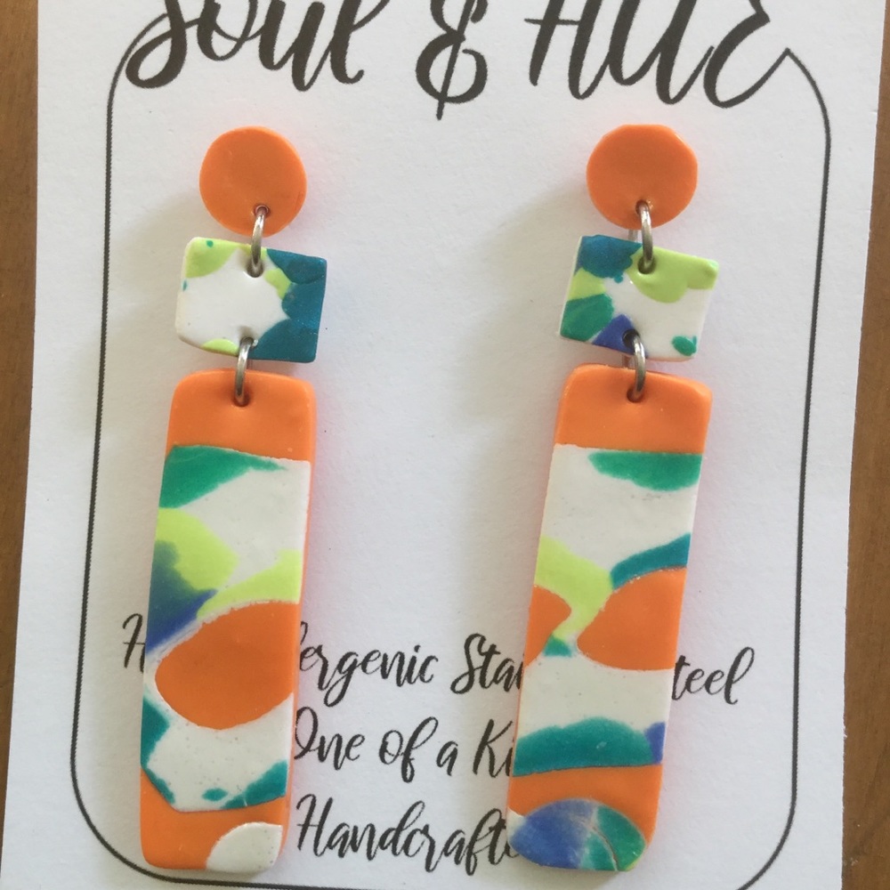 Handcrafted Clay Earrings